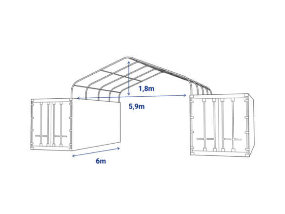 zakladne-rozmery-pristresiek-pre-skladovacie-priestory-medzi-lodny-kontajnery-predaj-HZ-containers-com-HZK606-pvc-sivy