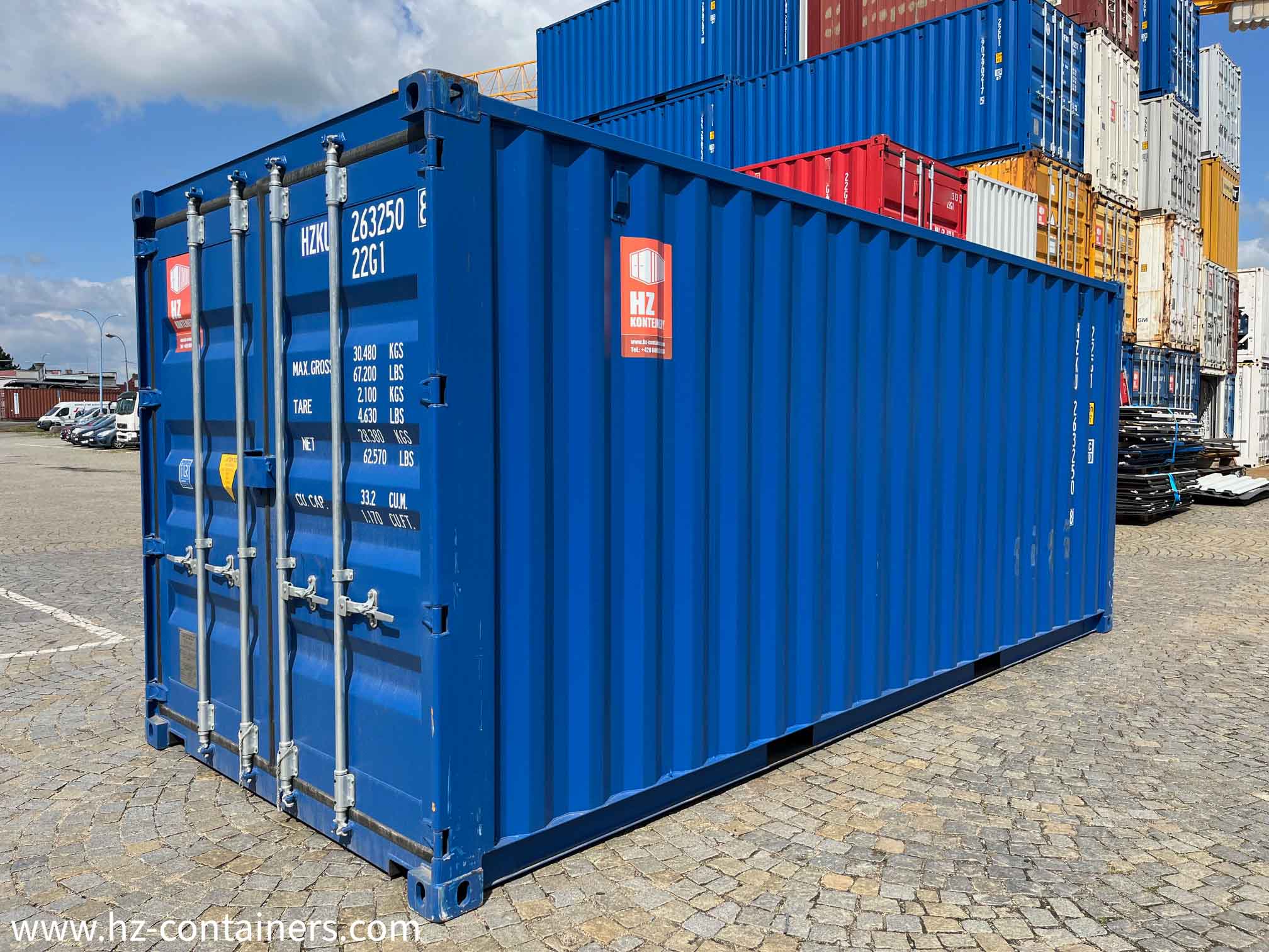 20フィート片道輸送コンテナ、HZKU 263 250-8 - HZ CONTAINERS.com