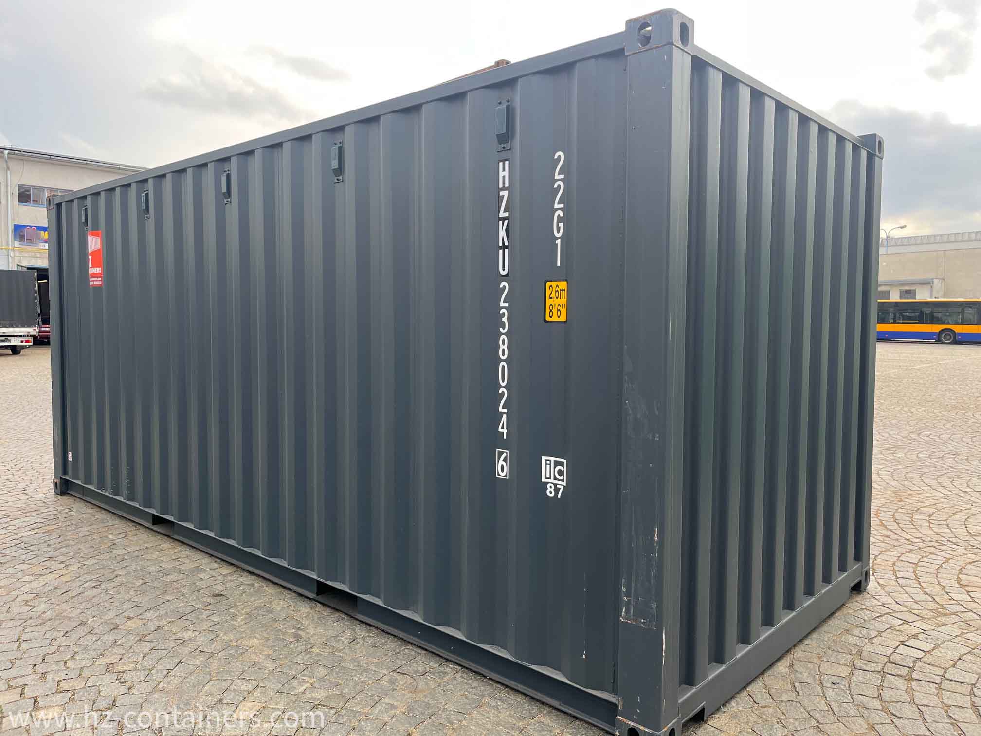 RAL 7016の20フィートEasy Openワントリップ輸送コンテナ、HZKU 238