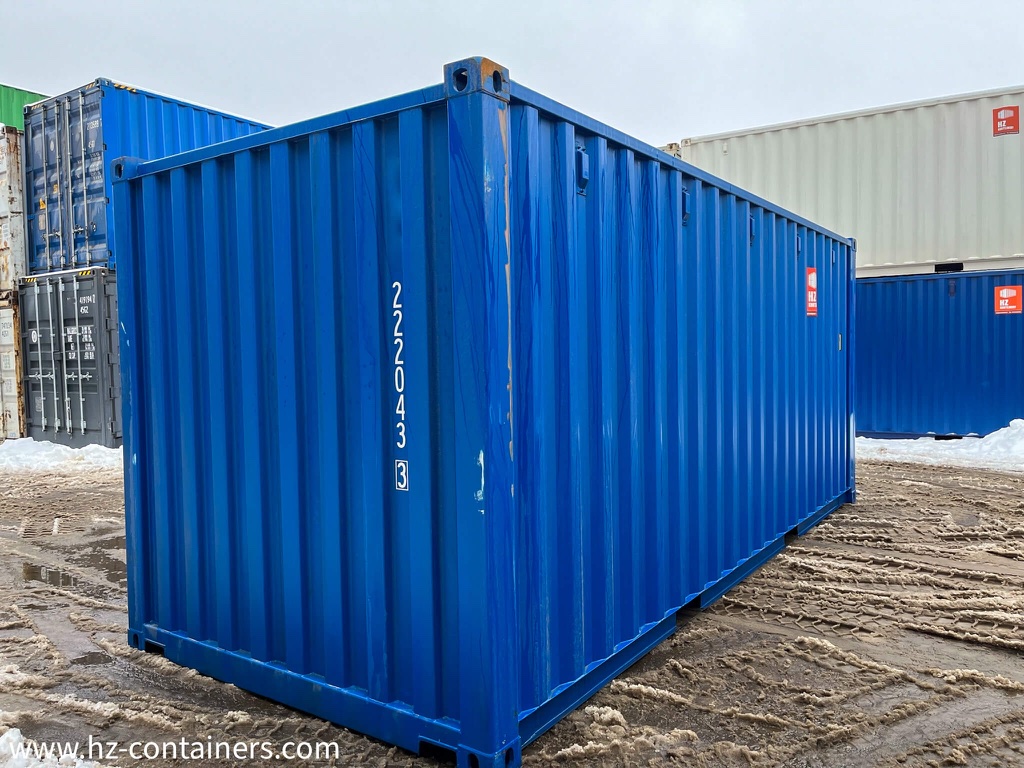 Sea container gentian blue 20' 222 043-3 - HZ CONTAINERS.com