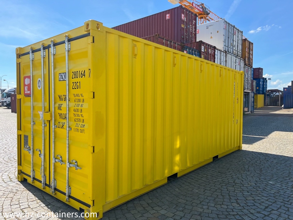 20' container with modification including window with grill, HZKU