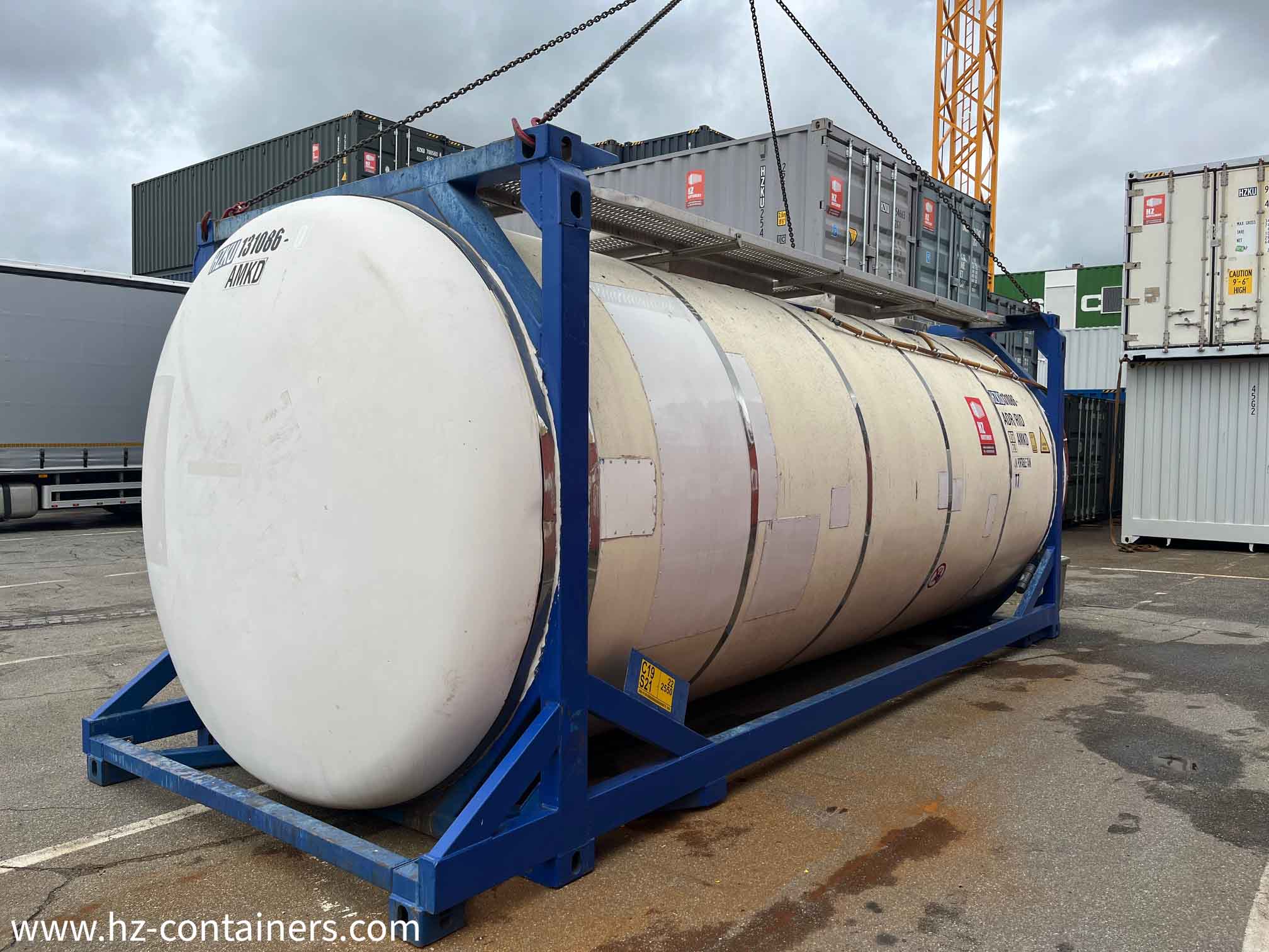 海上コンテナ20ft タンク タンクコンテナ – 20フィートタンク HZKU 131 086 - HZ CONTAINERS.com
