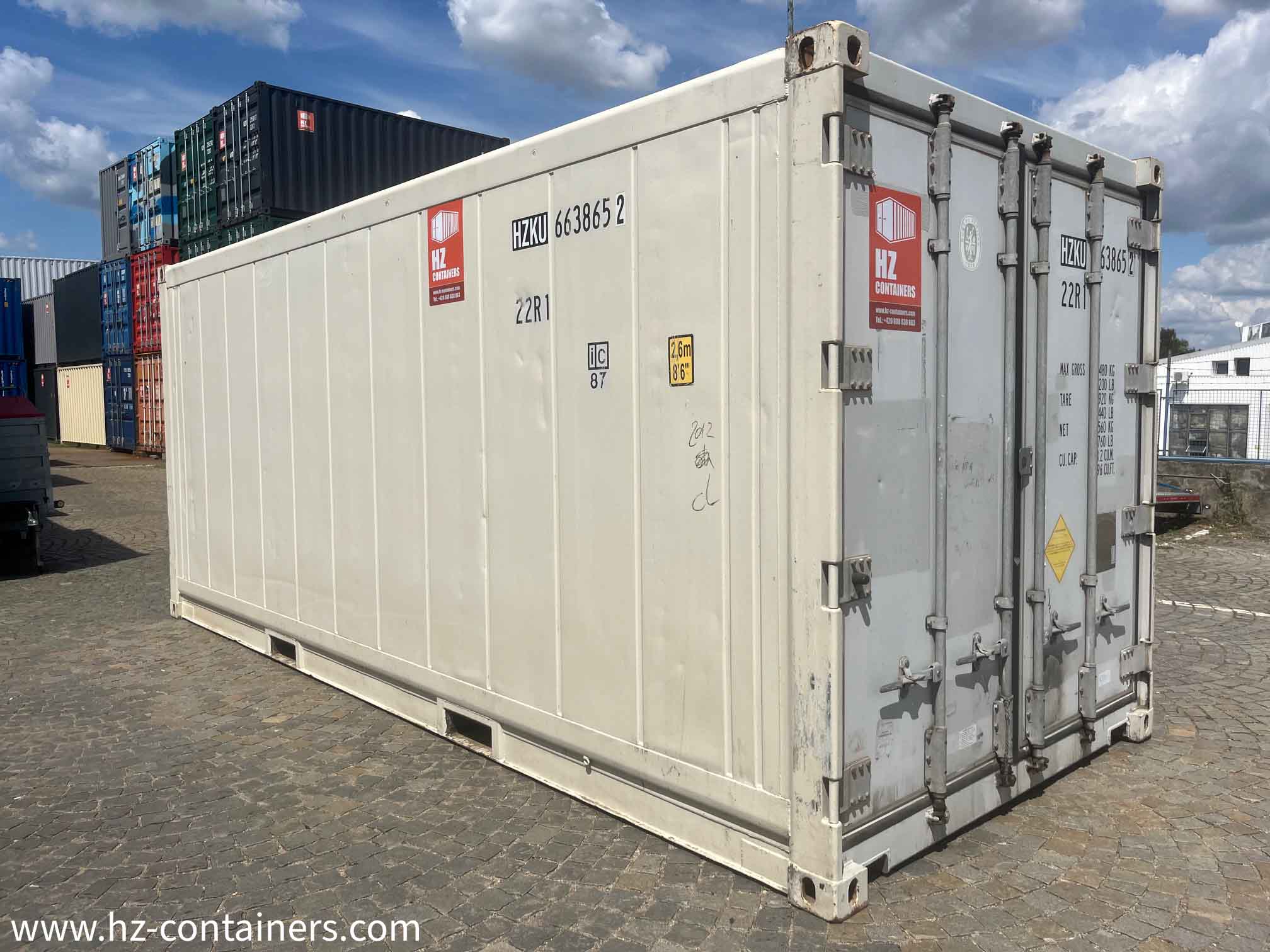 20'RF Used Refrigerated Shipping Container, HZKU 663 865-2 - HZ