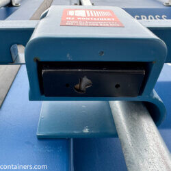HZK004-modrý zámek na skladové kontejnery-petlice na dveře lodního kontejneru-náhradní díl na lodní kontejner