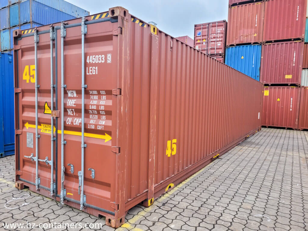 45’HCPW shipping container – FREE DELIVERY! - HZ CONTAINERS.com – HZ ...