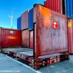 Plochý lodní kontejner flat rack pro nadměrné náklady