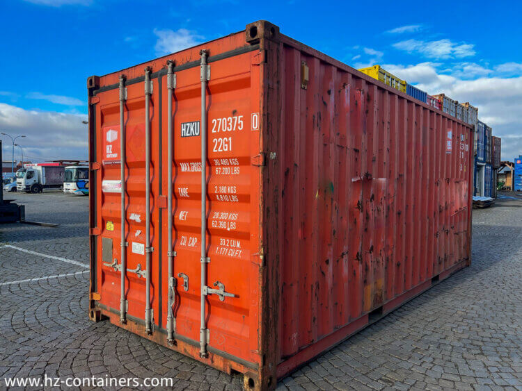 použitý kontejner, rozdělení lodních kontejnerů, vyřazené kontejnery
