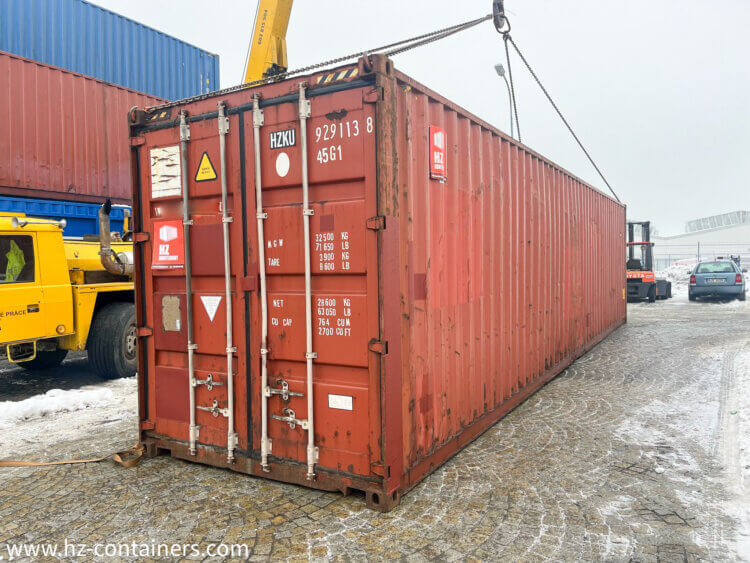 lodní kontejner 40hc na prodej, www.hz-containers.com, prodej kontejnerů