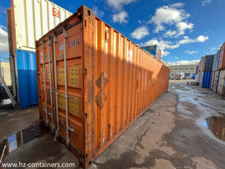 rozměry a velikosti lodních kontejnerů, rozměry lodní kontejnerů, lodní kontejner 40