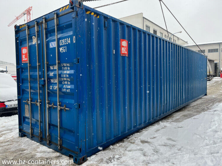 velikost lodních kontejnerů, použité kontejnery, lodní kontejner 40 hc