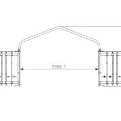HZK612-HDPE-pristresek-mezi-lodni-kontejnery-40-se-sedlovou-strechou