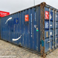 caricamento di container, container scartati AS IS, container di spedizione scartati