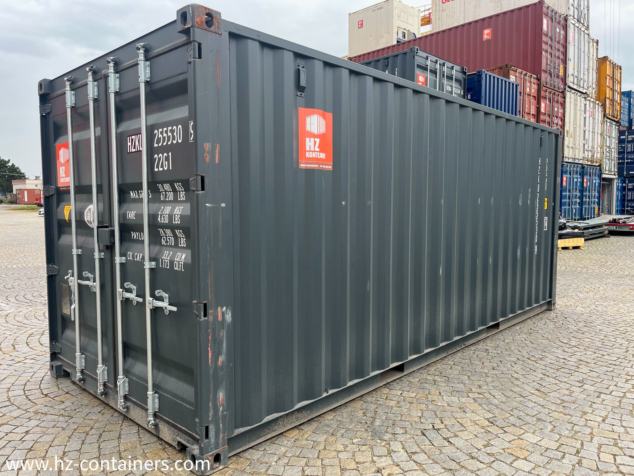 海上コンテナ 20 フィート（輸送なし）、HZKU 255 530-9 - HZ CONTAINERS.com – HZ CONTAINERS.com