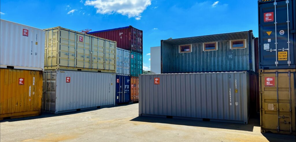 HZ kontejnery sklad Třebíč