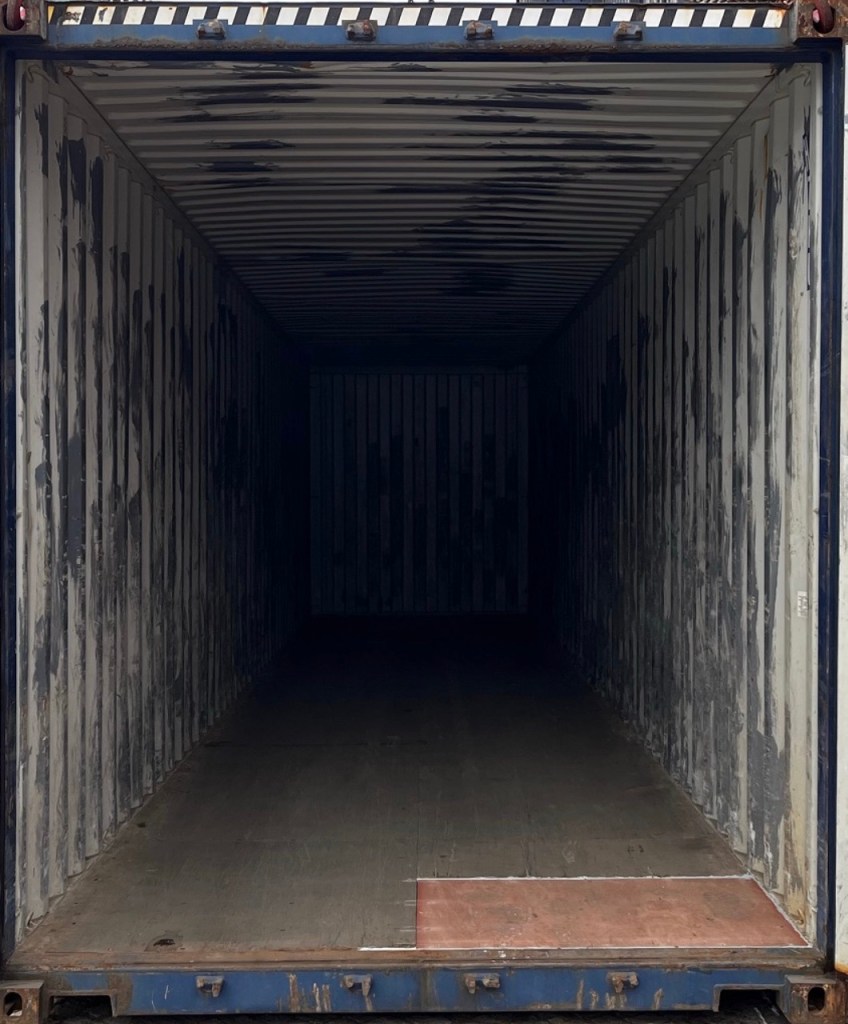 Repaired shipping container floor? It's a completely common practice