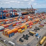 Ladijski kontejnerji Bremerhaven Nemčija